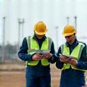 Engineers performing site survey